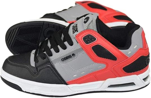 OSIRIS PERIL RED GREY BLACK