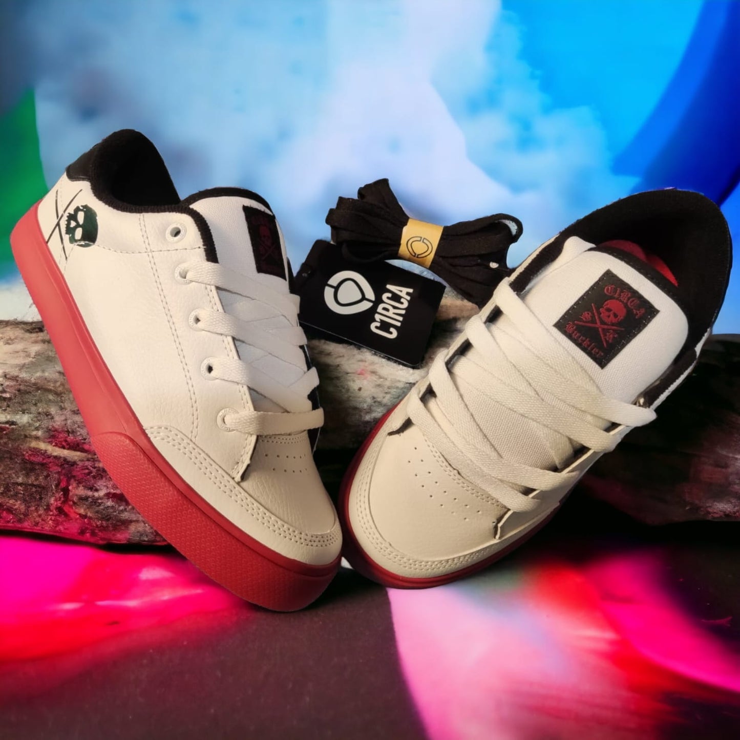 CIRCA TENIS BUCKLER SK WHITE BLACK RED