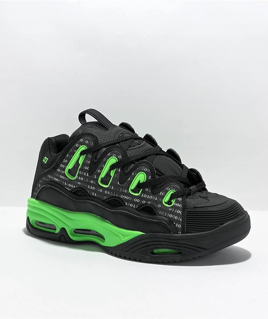 OSIRIS D3 2OO1 BLACK GREEN BIN